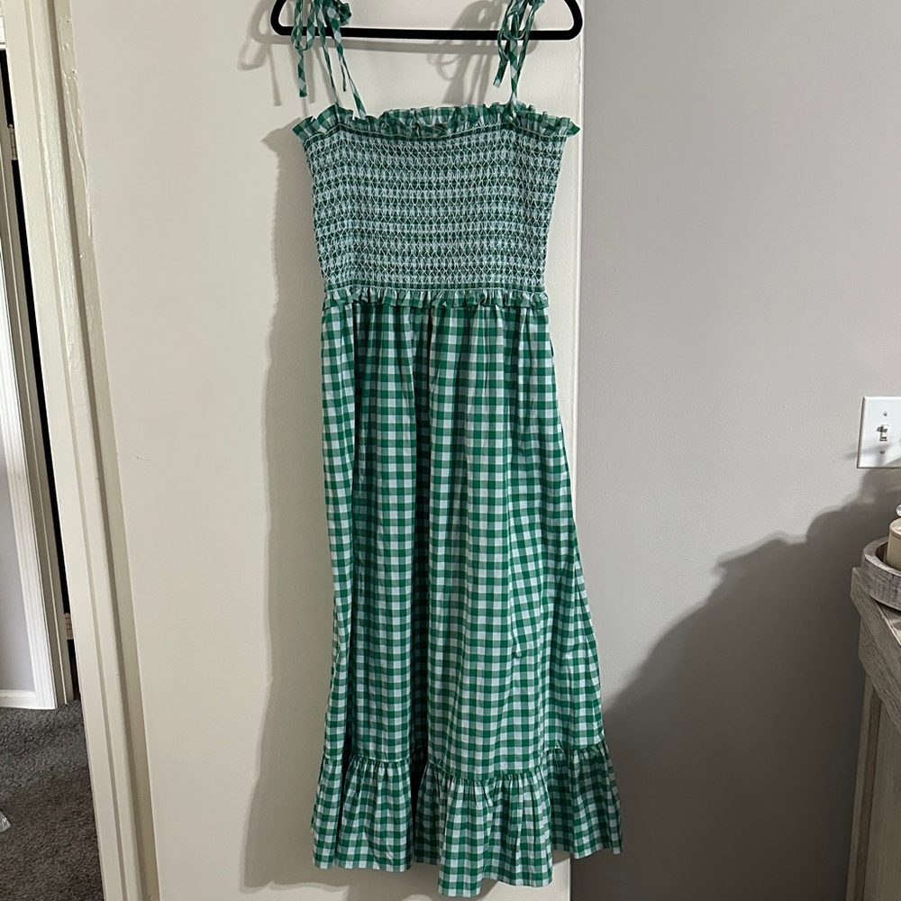 kate spade Green Gingham Maxi Sundress